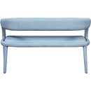  Color_Light Blue -- Sylvester Light Blue Vegan Leather Upholstered Bench IMAGE 3