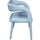  Color_Light Blue -- Sylvester Light Blue Vegan Leather Upholstered Bench IMAGE 6