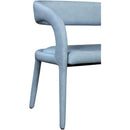  Color_Light Blue -- Sylvester Light Blue Vegan Leather Upholstered Bench IMAGE 7