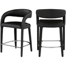  Color_Black -- Meridian Sylvester Counter Height Stool IMAGE 1