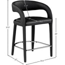  Color_Black -- Meridian Sylvester Counter Height Stool IMAGE 9