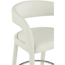  Color_Cream -- Sylvester Cream Vegan Leather Upholstered Counter Stool IMAGE 8