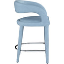  Color_Light Blue -- Sylvester Light Blue Vegan Leather Upholstered Counter Stool IMAGE 6