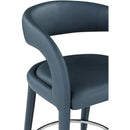  Color_Navy -- Sylvester Navy Vegan Leather Upholstered Counter Stool IMAGE 8