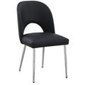  Color_Black/ Chrome -- Meridian Logan Dining Chair IMAGE 1