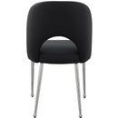  Color_Black/ Chrome -- Meridian Logan Dining Chair IMAGE 3