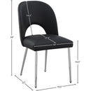  Color_Black/ Chrome -- Meridian Logan Dining Chair IMAGE 7