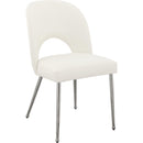  Color_Cream -- Logan Cream Vegan Leather Upholstered Dining Chair IMAGE 1