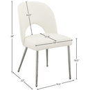  Color_Cream -- Logan Cream Vegan Leather Upholstered Dining Chair IMAGE 7