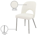  Color_Cream -- Logan Cream Vegan Leather Upholstered Dining Chair IMAGE 8