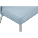  Color_Light Blue -- Logan Light Blue Vegan Leather Upholstered Dining Chair IMAGE 6