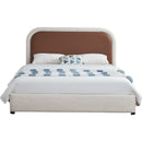 Meridian Blake Brown Vegan Leather Queen Bed IMAGE 3