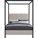  Color_Beige  Size_Full  -- Meridian James Upholstered Canopy Bed IMAGE 3