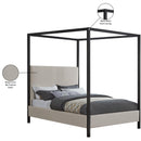  Color_Beige  Size_Full  -- Meridian James Upholstered Canopy Bed IMAGE 8