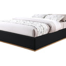  Color_Black/ Natural  Size_King  -- Monaco Black Boucle Fabric Upholstered King Bed IMAGE 7