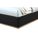  Color_Black/ Natural  Size_Twin  -- Monaco Black Boucle Fabric Upholstered Twin Bed IMAGE 7