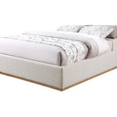  Color_Cream  Size_Full  -- Monaco Cream Boucle Fabric Upholstered Full Bed IMAGE 7