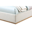  Color_Cream  Size_Twin  -- Monaco Cream Boucle Fabric Upholstered Twin Bed IMAGE 7