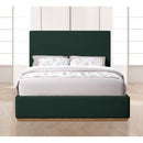  Color_Green  Size_Full  -- Monaco Green Boucle Fabric Upholstered Full Bed IMAGE 4