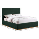  Color_Green  Size_King  -- Monaco Green Boucle Fabric Upholstered King Bed IMAGE 9