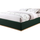  Color_Green  Size_Queen  -- Monaco Green Boucle Fabric Upholstered Queen Bed IMAGE 7
