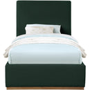 Color_Green  Size_Twin  -- Monaco Green Boucle Fabric Upholstered Twin Bed IMAGE 3
