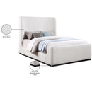 Meridian Oliver Cream Boucle Fabric Full Bed (3 Boxes) IMAGE 10