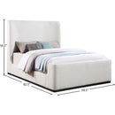  Color_Cream  Size_Full  -- Meridian Oliver Upholstered Platform Bed IMAGE 9