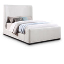  Color_Cream  Size_King  -- Oliver Cream Boucle Fabric Upholstered King Bed IMAGE 1