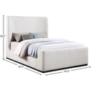 Color_Cream  Size_Queen  -- Oliver Cream Boucle Fabric Upholstered Queen Bed IMAGE 9