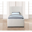  Color_Cream  Size_Twin  -- Oliver Cream Boucle Fabric Upholstered Twin Bed IMAGE 4