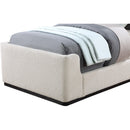  Color_Cream  Size_Twin  -- Oliver Cream Boucle Fabric Upholstered Twin Bed IMAGE 7