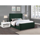  Color_Green  Size_Full  -- Oliver Green Boucle Fabric Upholstered Full Bed IMAGE 2