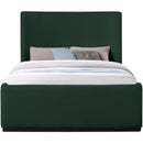  Color_Green  Size_Full  -- Oliver Green Boucle Fabric Upholstered Full Bed IMAGE 3