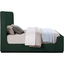  Color_Green  Size_Full  -- Oliver Green Boucle Fabric Upholstered Full Bed IMAGE 5