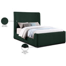 Meridian Oliver Green Boucle Fabric Queen Bed (3 Boxes) IMAGE 10