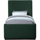  Color_Green  Size_Twin  -- Oliver Green Boucle Fabric Upholstered Twin Bed IMAGE 3