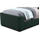  Color_Green  Size_Twin  -- Oliver Green Boucle Fabric Upholstered Twin Bed IMAGE 7
