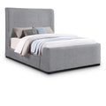  Color_Grey  Size_Full  -- Oliver Grey Boucle Fabric Upholstered Full Bed IMAGE 1