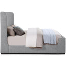  Color_Grey  Size_King  -- Oliver Grey Boucle Fabric Upholstered King Bed IMAGE 5