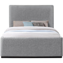  Color_Grey  Size_Queen  -- Oliver Grey Boucle Fabric Upholstered Queen Bed IMAGE 3