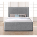  Color_Grey  Size_Queen  -- Oliver Grey Boucle Fabric Upholstered Queen Bed IMAGE 4