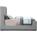  Color_Grey  Size_Twin  -- Oliver Grey Boucle Fabric Upholstered Twin Bed IMAGE 5