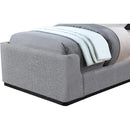  Color_Grey  Size_Twin  -- Oliver Grey Boucle Fabric Upholstered Twin Bed IMAGE 7