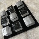  Luxe Loft Tic Tac Toe - Black/Silver/Clear IMAGE 1