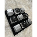  Luxe Loft Tic Tac Toe - Black/Silver/Clear IMAGE 2