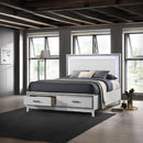  Size_Queen -- Haiden BD01425Q Queen Bed with LED & Storage IMAGE 1