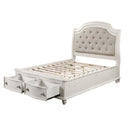 Acme Furniture Jacqueline King Upholstered Panel Bed with Storage BD01432EK IMAGE 3