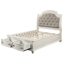  Size_King -- Acme Furniture Jaqueline Upholstered Panel Bed with Storage IMAGE 5