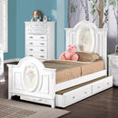  Size_Full -- Acme Furniture Flora Panel Bed IMAGE 1